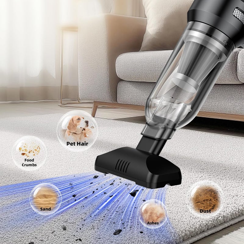 GenTant Car Vacuum Portable Cordless with 18000Pa Suction, 4 in 1 Air Duster & Mini Vacuum Cleaner High Power Foldable Rechargeable, Brushless Motor Airify Pro Car Vacuum for Home Office Pet Hair - Image 2